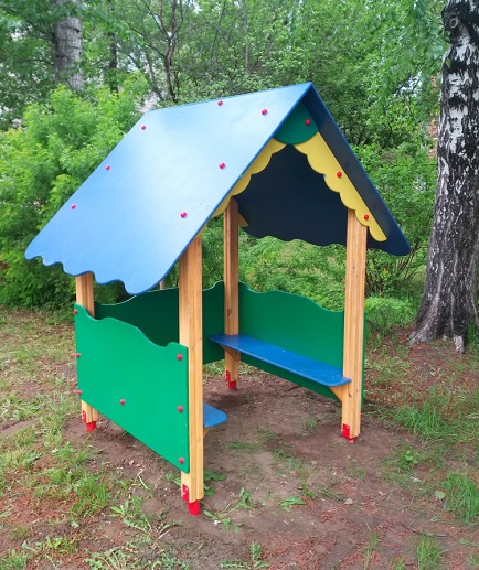 Домик-беседка со скамейками Д-4